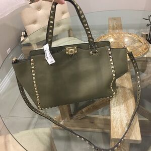 Inzi rockstud crossbody tote bag